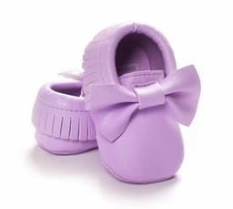 image-Same style for Xiaoqi! Bowknot PU texture handmade soft bottom tassel toddler shoes baby shoes original single spring and autumn