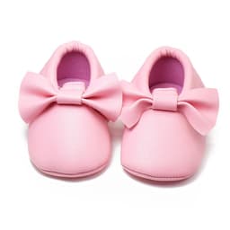 image-Same style for Xiaoqi! Bowknot PU texture handmade soft bottom tassel toddler shoes baby shoes original single spring and autumn