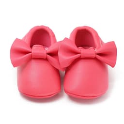image-Same style for Xiaoqi! Bowknot PU texture handmade soft bottom tassel toddler shoes baby shoes original single spring and autumn
