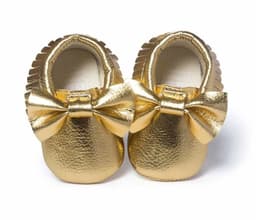 image-Same style for Xiaoqi! Bowknot PU texture handmade soft bottom tassel toddler shoes baby shoes original single spring and autumn