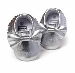image-Same style for Xiaoqi! Bowknot PU texture handmade soft bottom tassel toddler shoes baby shoes original single spring and autumn