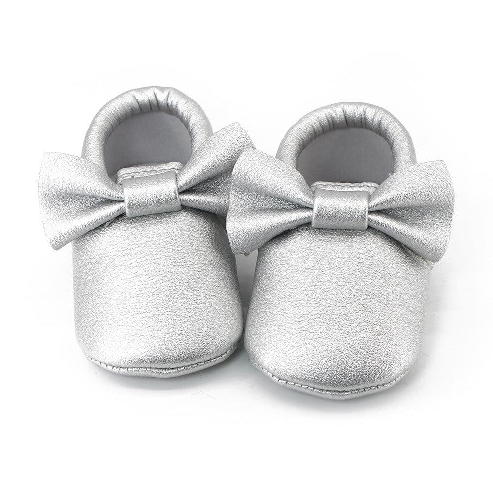 image-Same style for Xiaoqi! Bowknot PU texture handmade soft bottom tassel toddler shoes baby shoes original single spring and autumn