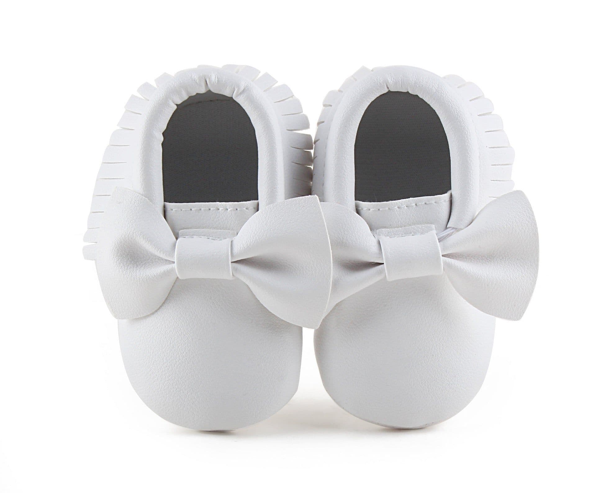 image-Same style for Xiaoqi! Bowknot PU texture handmade soft bottom tassel toddler shoes baby shoes original single spring and autumn