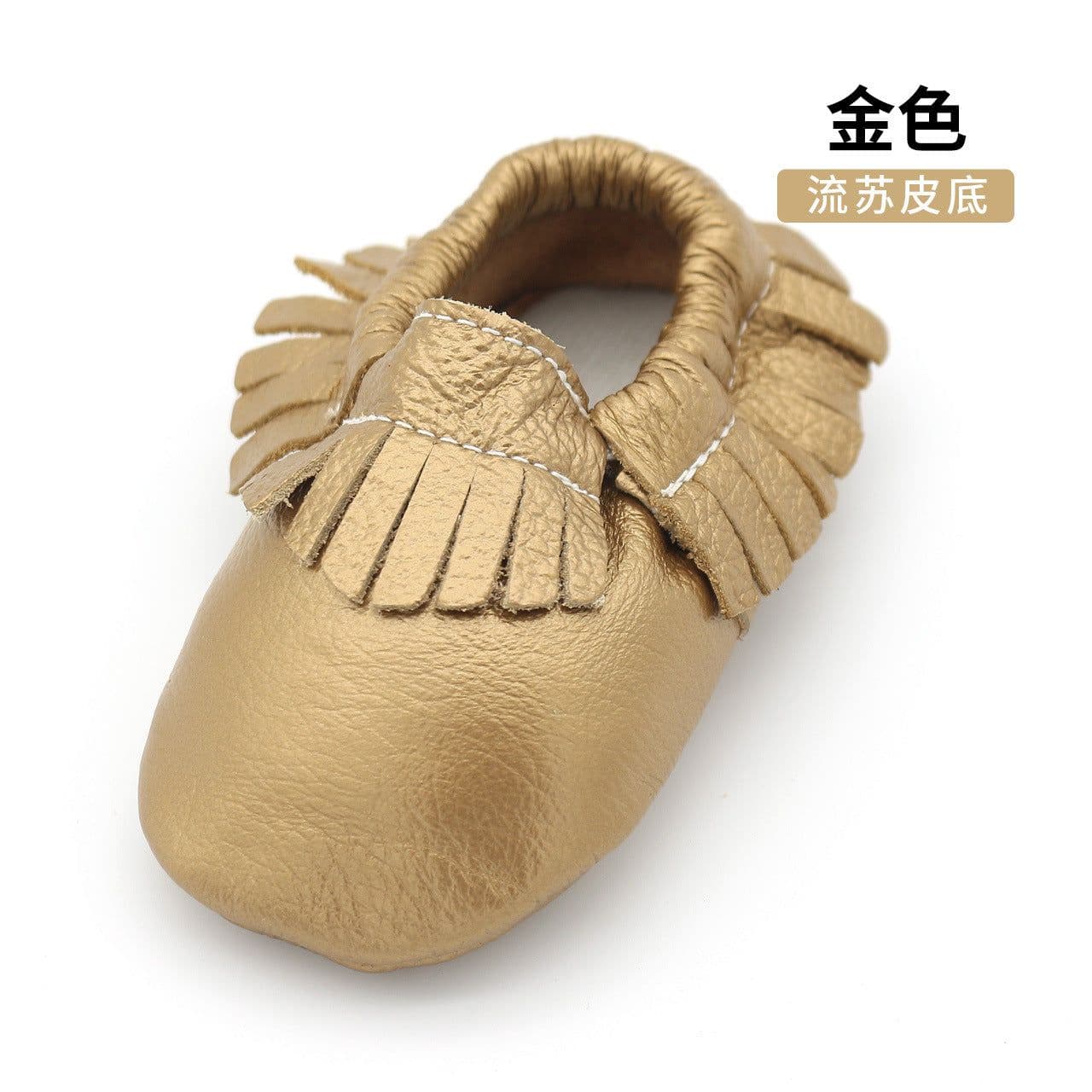 image-Special sale leather toddler shoes baby shoes soft baby shoes leather tassels one generation