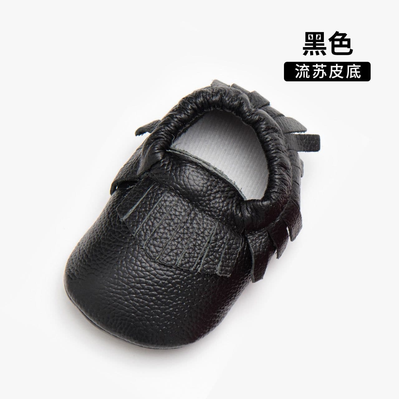 image-Special sale leather toddler shoes baby shoes soft baby shoes leather tassels one generation