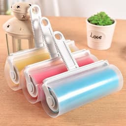 image-Free shipping washable sticky hair remover clothes hair remover sticky roller roller brush sticky roller sticky duster can be used repeatedly