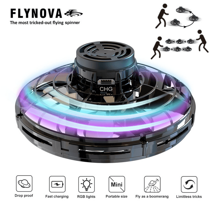 image-Free route flying gyro creative decompression ufo aircraft FlyNova swivel sensor cross-border special supply