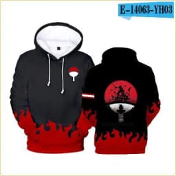 image-Cross-border Naruto 4th Generation and 6th Generation Naruto Printed Adult Kids Hoodie
