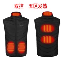 image-Cross-border smart dual-control 91 zone vest USB electric heating vest men's and women's jacket 9 2458 zone vest