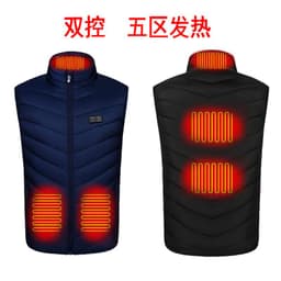 image-Cross-border smart dual-control 91 zone vest USB electric heating vest men's and women's jacket 9 2458 zone vest