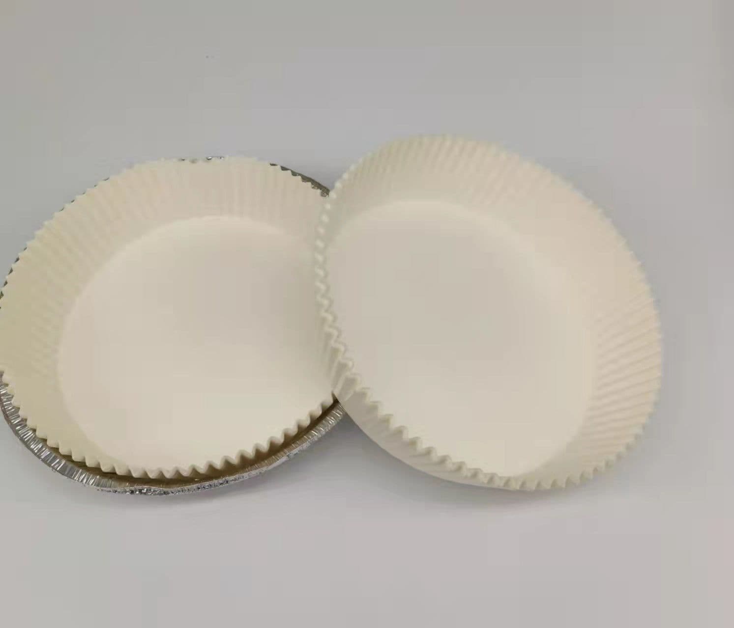 image-Special paper for air fryer, round greased paper holder, French fries, barbecue baking tin foil, non-stick greaseproof paper pad, silicone oil paper tray