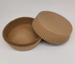 image-Special paper for air fryer, round greased paper holder, French fries, barbecue baking tin foil, non-stick greaseproof paper pad, silicone oil paper tray