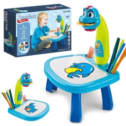 image-Cross-border children's intelligent projection painting machine enlightenment early education drawing board table