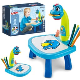 image-Cross-border children's intelligent projection painting machine enlightenment early education drawing board table