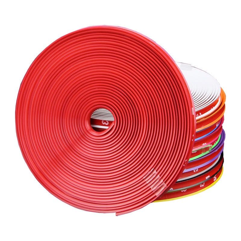 image-Car wheel decoration strip, tire protection ring, anti-collision soft rubber strip, wheel hub anti-scratch strip decoration line stickers, modification supplies