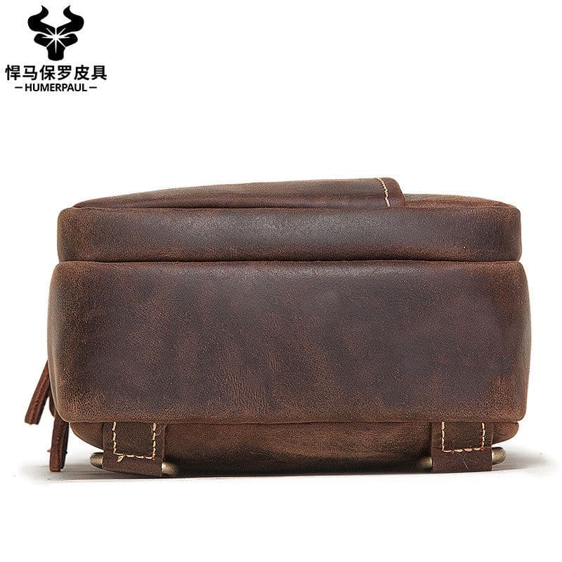 image-leather retro multifunctional casual shoulder bag men's cross-body bag shoulder bag men's chest bag