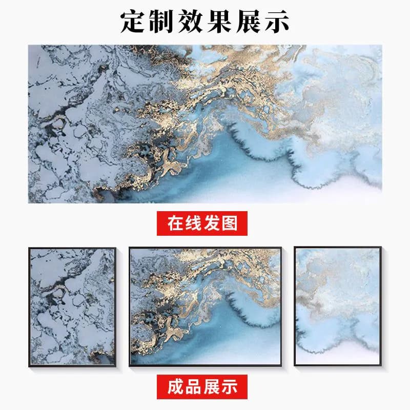 image-Living room decoration painting set sofa background wall crystal porcelain painting dining room porch painting electric meter box hanging painting bedroom bedside painting
