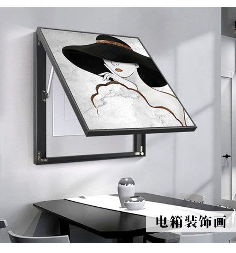 image-Living room decoration painting set sofa background wall crystal porcelain painting dining room porch painting electric meter box hanging painting bedroom bedside painting