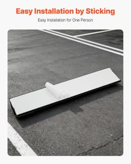 image-VEVOR 18" Heavy Duty Parking Stopper - 2 Pcs PP Curb with Strips