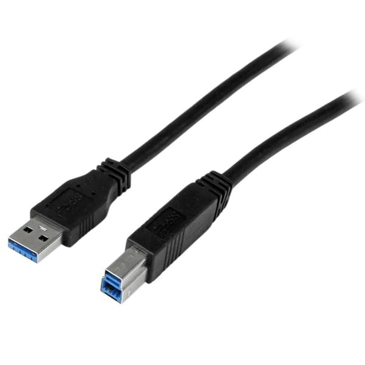 image-USB A to USB B Cable Startech USB3CAB2M Black