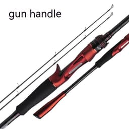 image-Carbon Straight Handle Pikestaff Light Lure Rod Tossing Adjustable Fishing Rod