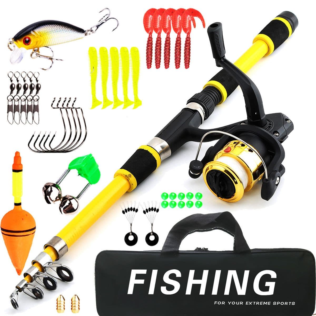 image-Pole And Wheel Suit Novice Children's Fishing Rod