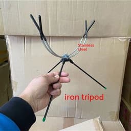 image-Ice Fishing Bracket Foldable Double-headed Fishing Gear Fishing Tackle