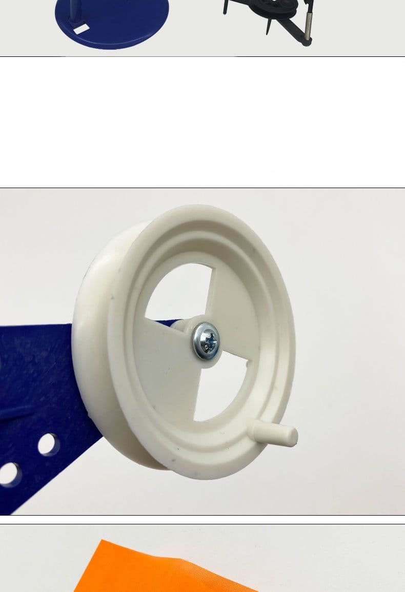 image-6pcs ABS Ice Fishing Tip-Up Ice Fishing Rod With Hole Cover And Orange Flag Winter Fishing Accessories