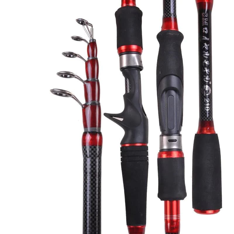 image-MH Shrinking Rod Straight Shank Shank Carbon Vibration Outlet Rod Fishing Tackle