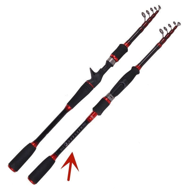 image-MH Shrinking Rod Straight Shank Shank Carbon Vibration Outlet Rod Fishing Tackle
