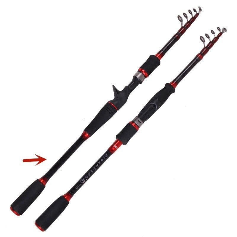 image-MH Shrinking Rod Straight Shank Shank Carbon Vibration Outlet Rod Fishing Tackle