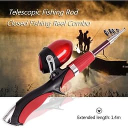 image-Portable Gun-type Inner Reel Ice Fishing Closed Fishing Road Rod Set