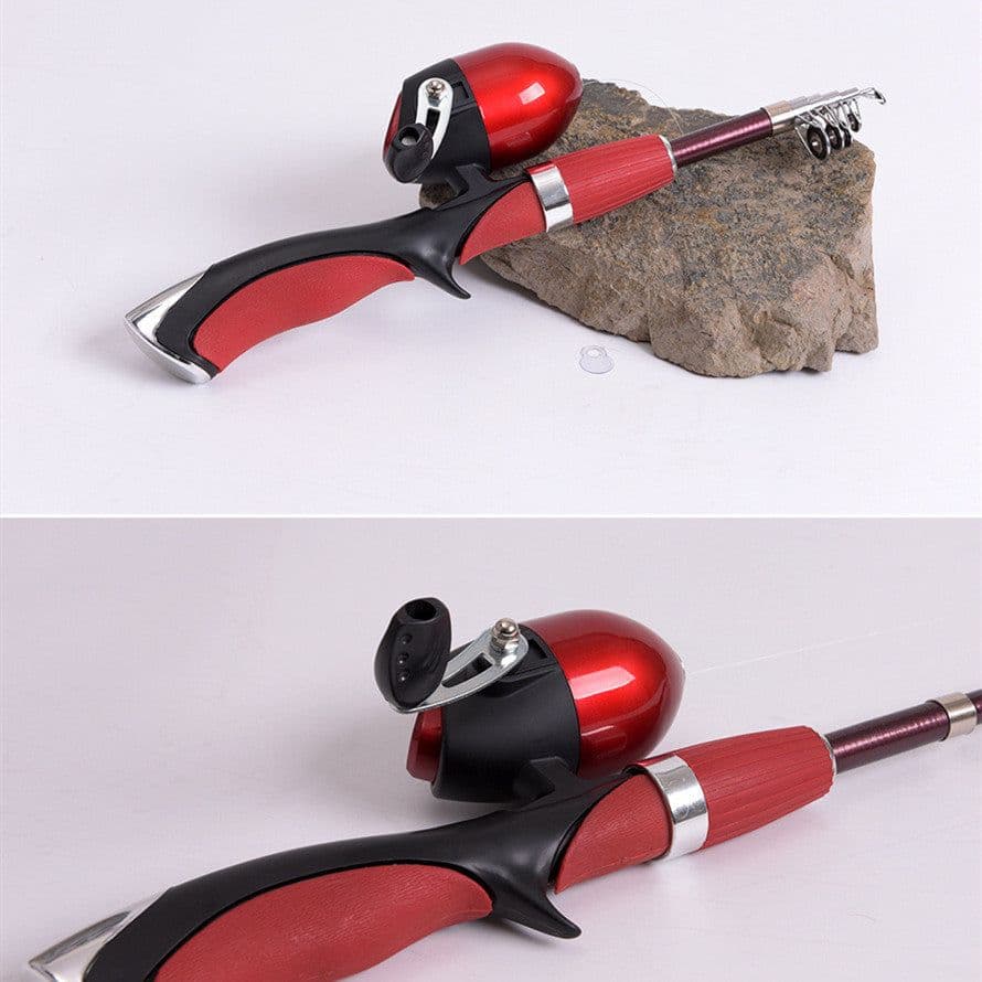 image-Portable Gun-type Inner Reel Ice Fishing Closed Fishing Road Rod Set