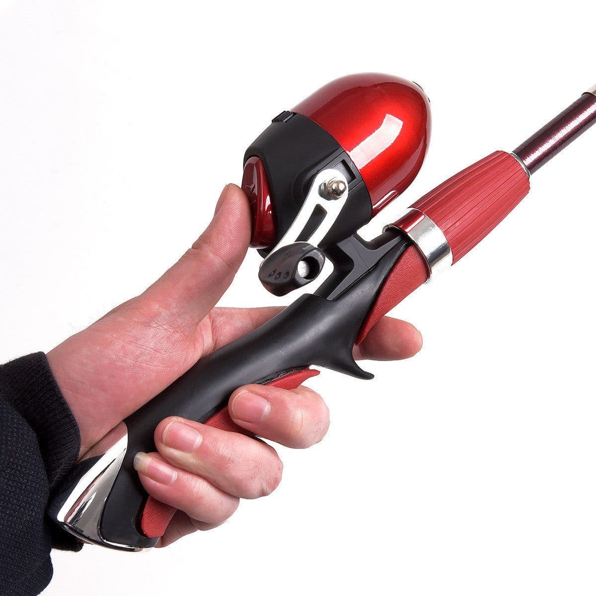 image-Portable Gun-type Inner Reel Ice Fishing Closed Fishing Road Rod Set