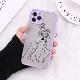 image-Compatible with Apple , Creative Body Line Fine Hole All-Inclusive Skin Feeling Protective Cover