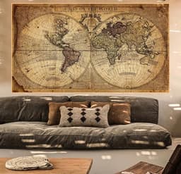 image-Canvas Earth Painting Living Room Poster Decoration
