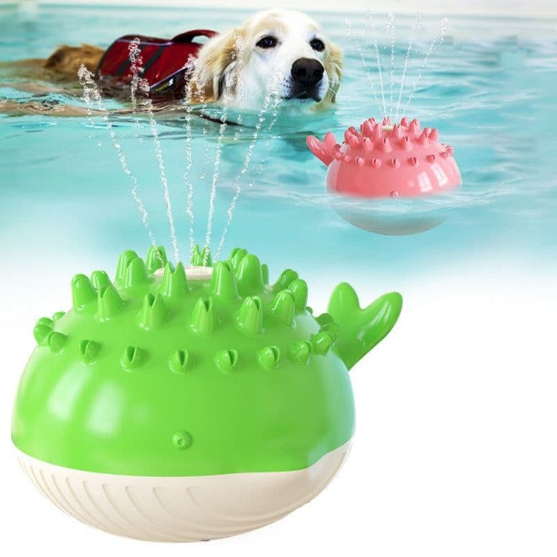 image-Summer Electric Floating Swimming Pet Bathing Water Spray Dog Toy Pet Supplies