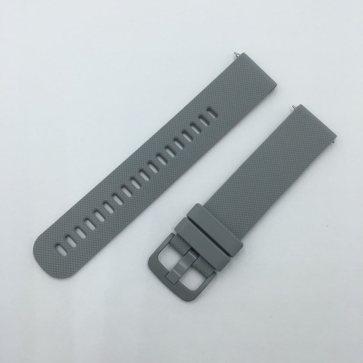 image-Garmin vivoactive4/3 Silicone Strap - Black Checkered 18mm