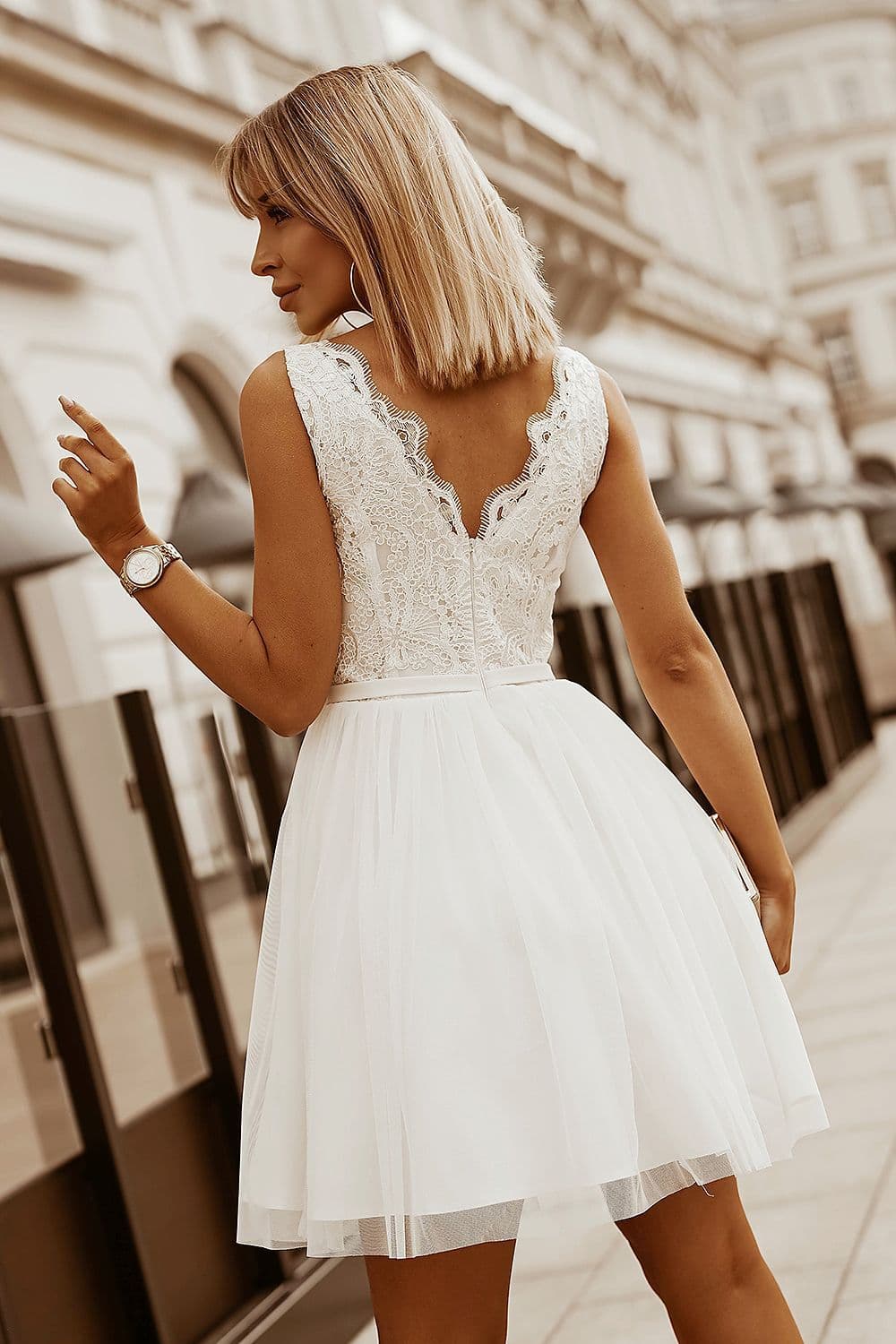 image-Evening dress Bicotone 1