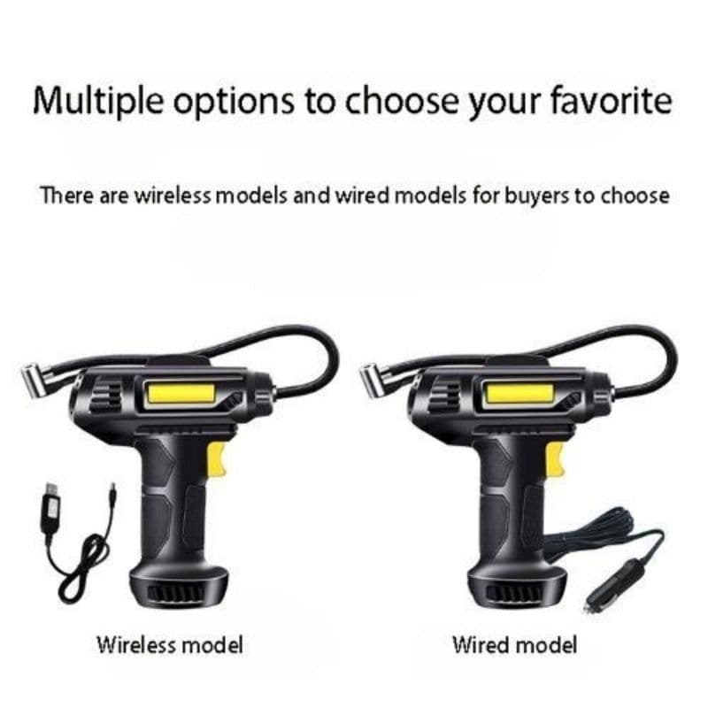 image-Intelligent Digital Display Wireless Portable Handheld Car Tire And Bicycle Air Pump