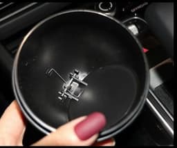 image-Car Trash Can Creative Swan Diamond Car Multi-function Storage Bucket Car Door Slot Water Cup Storage Bucket