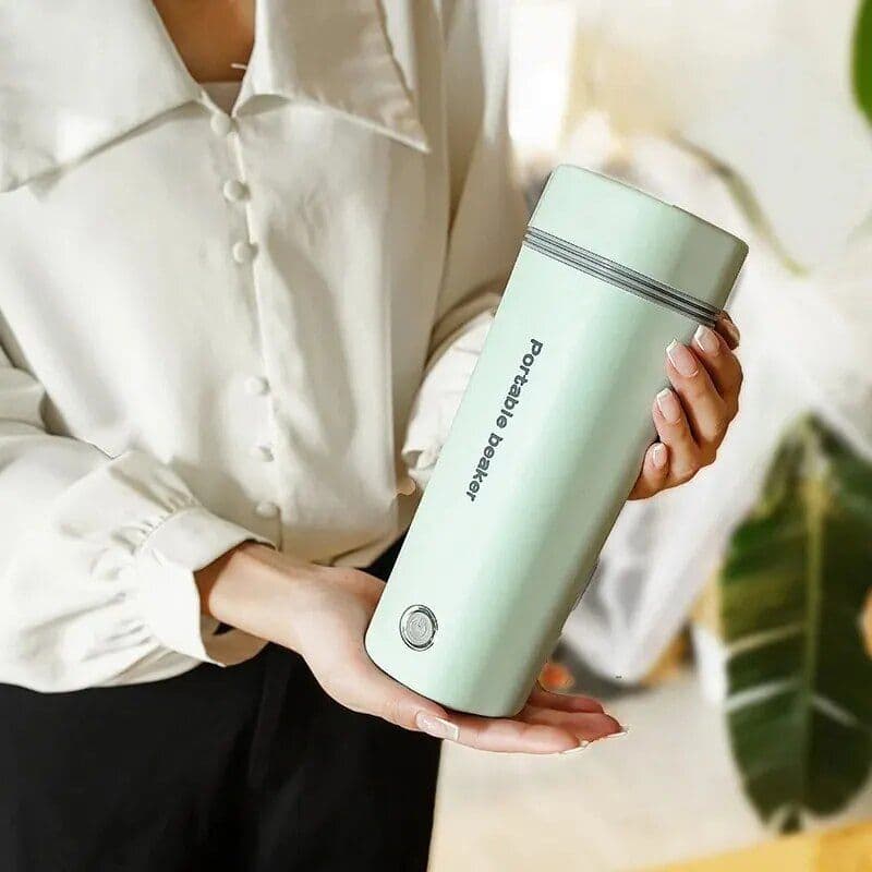 image-12V Car Kettle Water Boiler Integrated Leak-proof Design Safety Valve 96W High Power Fast Heating Portable Electric Cup