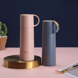 image-350ml Bottle Stainless Steel Insulated Water Bottle Milk Tumbler Portable Vacuum Flask Coffee Mug Travel Cup Lovers Gift