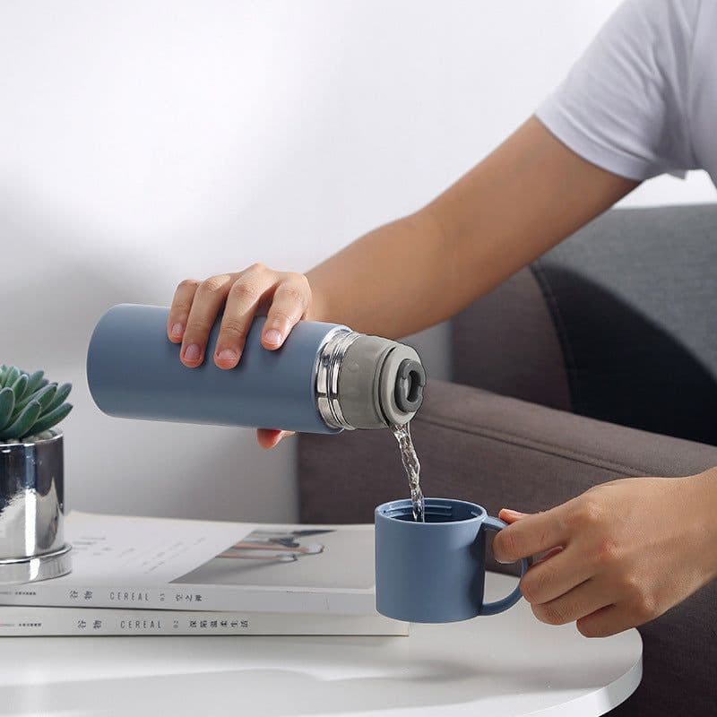 image-350ml Bottle Stainless Steel Insulated Water Bottle Milk Tumbler Portable Vacuum Flask Coffee Mug Travel Cup Lovers Gift