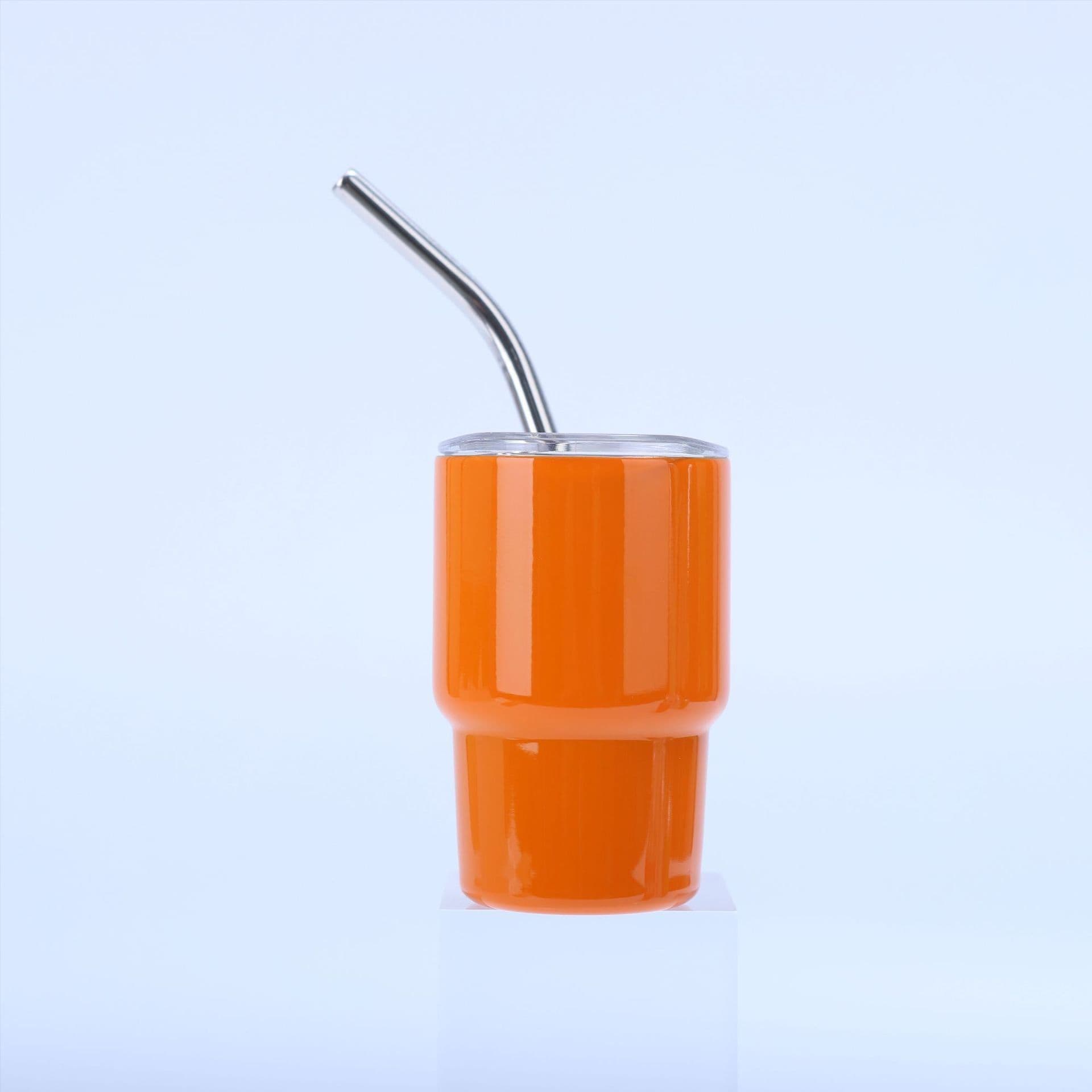 image-2oz Mini Small Capacity Sublimation Tass 304 Stainless Steel Water Cup With Straw For Women Beer Steins