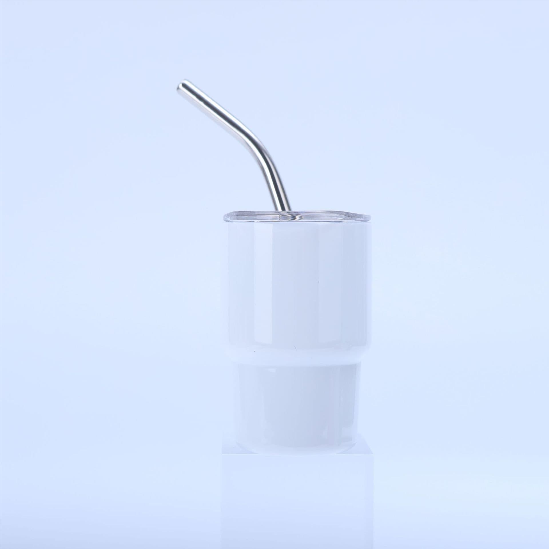 image-2oz Mini Small Capacity Sublimation Tass 304 Stainless Steel Water Cup With Straw For Women Beer Steins