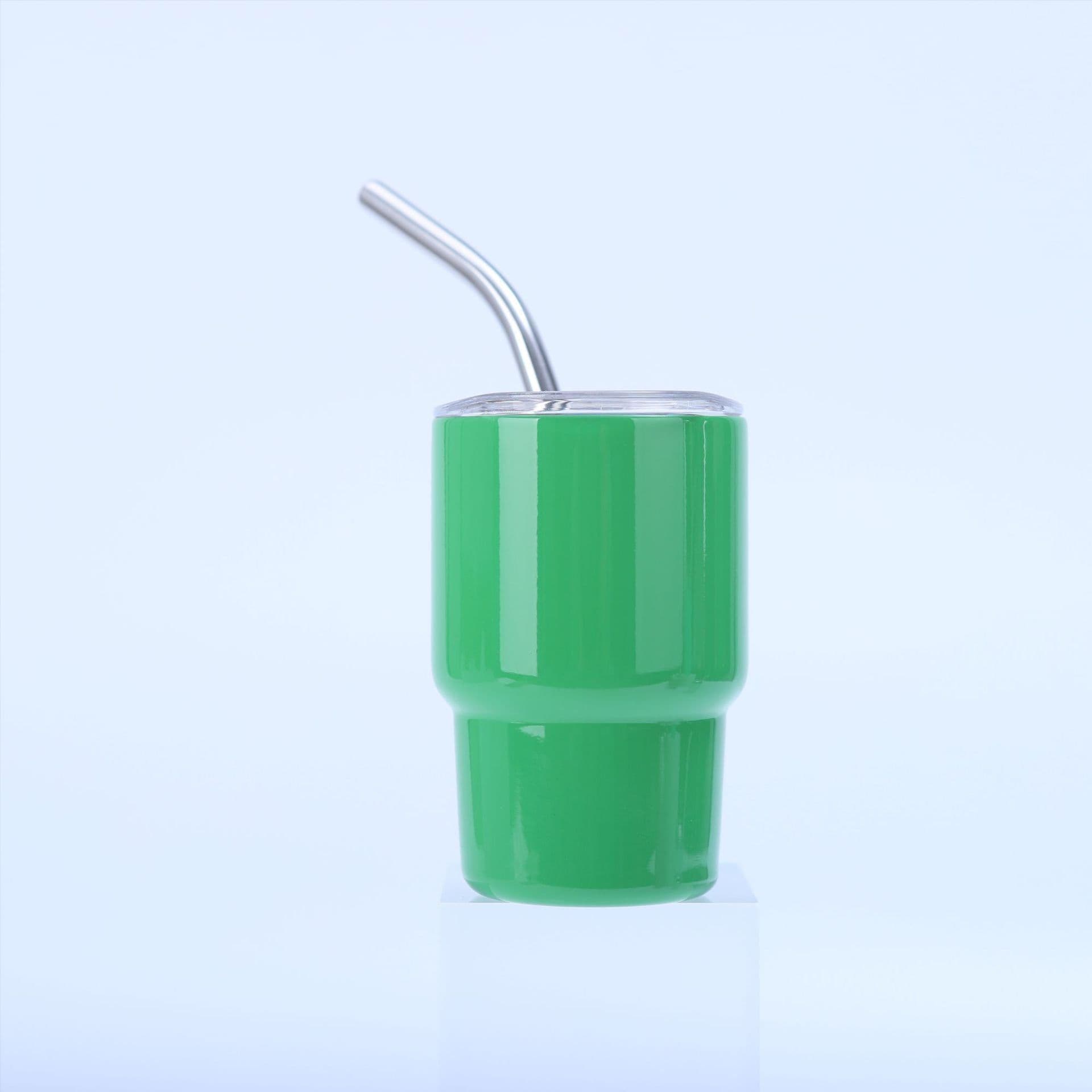 image-2oz Mini Small Capacity Sublimation Tass 304 Stainless Steel Water Cup With Straw For Women Beer Steins