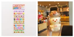 image-Internet Celebrity Bear Water Summer Student Cute Personality Double Drink Large Capacity Plastic Cup With Straw