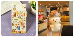 image-Internet Celebrity Bear Water Summer Student Cute Personality Double Drink Large Capacity Plastic Cup With Straw