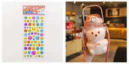 image-Internet Celebrity Bear Water Summer Student Cute Personality Double Drink Large Capacity Plastic Cup With Straw